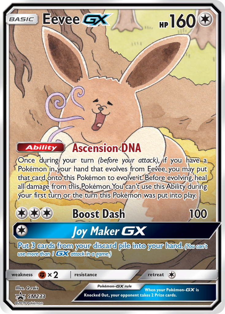 Eevee GX (SM233) [Sun & Moon: Black Star Promos] | Exor Games Bridgewater