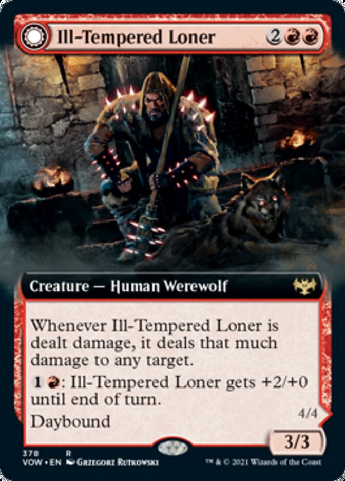 Ill-Tempered Loner // Howlpack Avenger (Extended) [Innistrad: Crimson Vow] | Exor Games Bridgewater