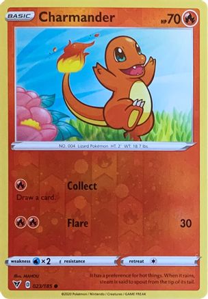Charmander (023/185) (Reverse Cosmos Holo) [Sword & Shield: Vivid Voltage] | Exor Games Bridgewater