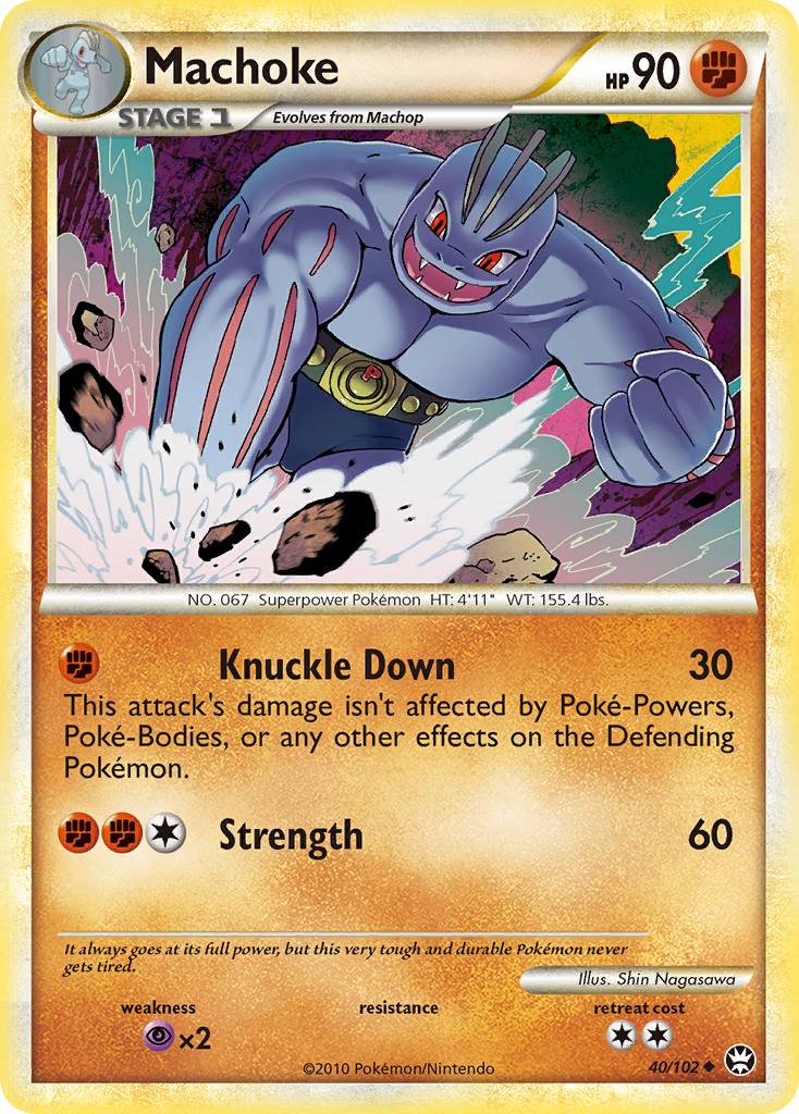 Machoke (40/102) [HeartGold & SoulSilver: Triumphant] | Exor Games Bridgewater