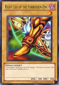 Right Leg of the Forbidden One (Green) [DL11-EN002] Rare | Exor Games Bridgewater