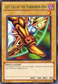 Left Leg of the Forbidden One (Green) [DL11-EN003] Rare | Exor Games Bridgewater