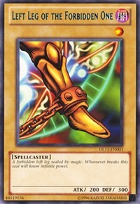 Left Leg of the Forbidden One (Blue) [DL11-EN003] Rare | Exor Games Bridgewater