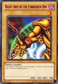 Right Arm of the Forbidden One (Red) [DL11-EN004] Rare | Exor Games Bridgewater