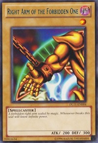 Right Arm of the Forbidden One (Blue) [DL11-EN004] Rare | Exor Games Bridgewater