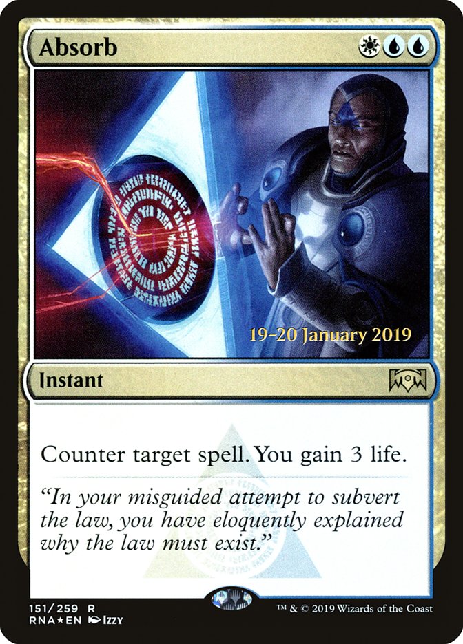 Absorb [Ravnica Allegiance Prerelease Promos] | Exor Games Bridgewater