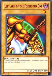 Left Arm of the Forbidden One (Red) [DL11-EN005] Rare | Exor Games Bridgewater