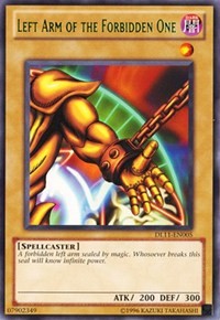 Left Arm of the Forbidden One (Green) [DL11-EN005] Rare | Exor Games Bridgewater