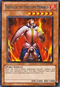 Thestalos the Firestorm Monarch (Blue) [DL12-EN007] Rare | Exor Games Bridgewater