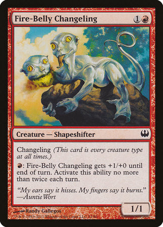 Fire-Belly Changeling [Duel Decks: Knights vs. Dragons] | Exor Games Bridgewater