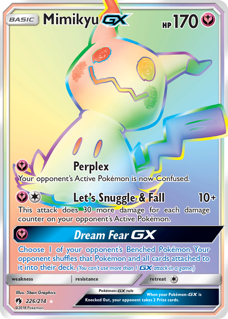 Mimikyu GX (226/214) [Sun & Moon: Lost Thunder] | Exor Games Bridgewater