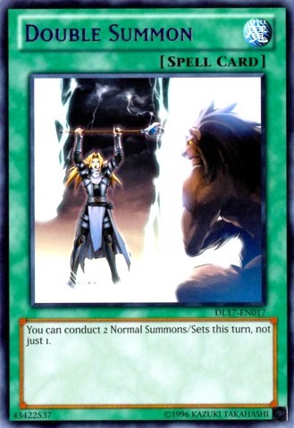 Double Summon (Blue) [DL17-EN017] Rare | Exor Games Bridgewater