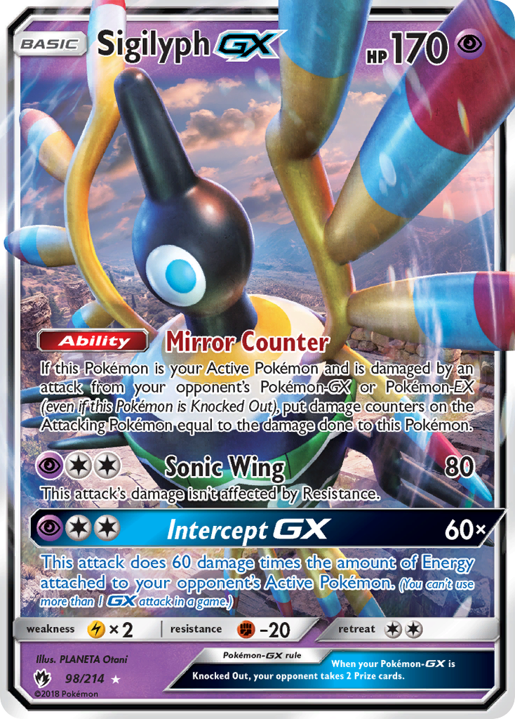 Sigilyph GX (98/214) [Sun & Moon: Lost Thunder] | Exor Games Bridgewater