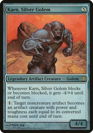 Karn, Silver Golem (Commander's Arsenal) [Commander's Arsenal Oversized] | Exor Games Bridgewater