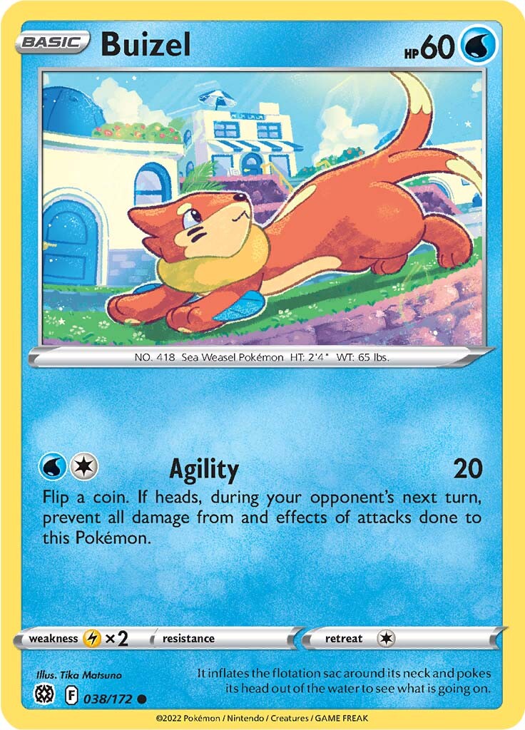 Buizel (038/172) [Sword & Shield: Brilliant Stars] | Exor Games Bridgewater