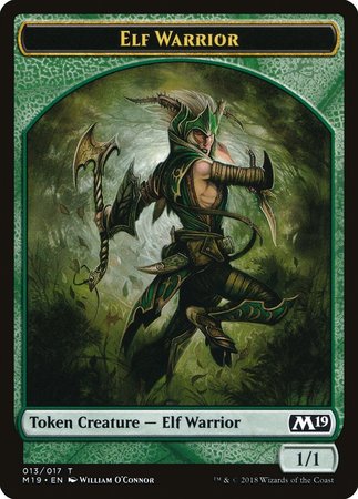 Elf Warrior Token [Core Set 2019 Tokens] | Exor Games Bridgewater