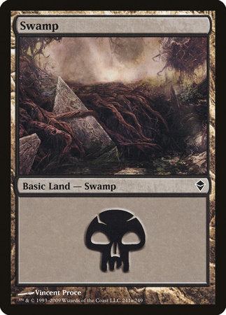 Swamp (241a) [Zendikar] | Exor Games Bridgewater