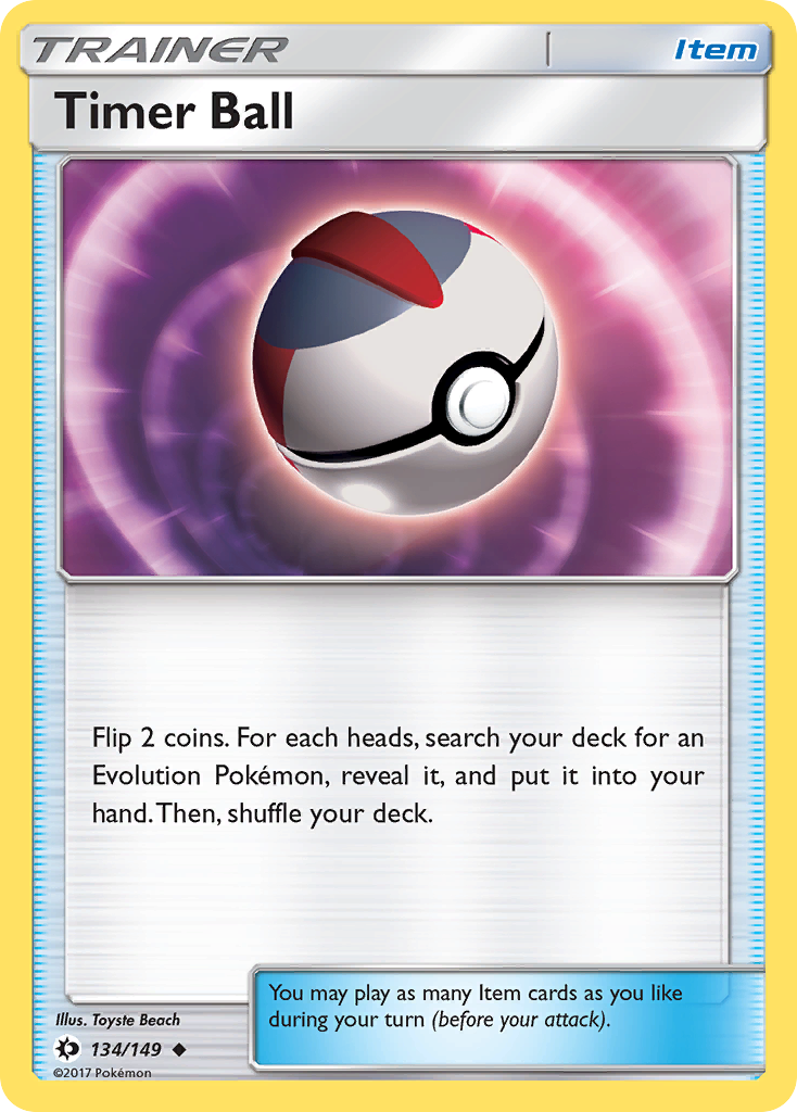 Timer Ball (134/149) [Sun & Moon: Base Set] | Exor Games Bridgewater