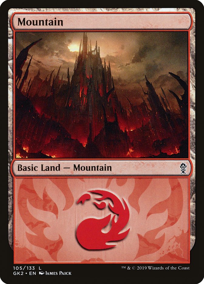 Mountain (105) [Ravnica Allegiance Guild Kit] | Exor Games Bridgewater