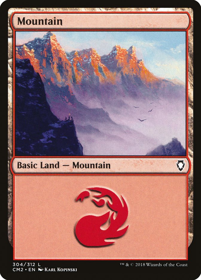 Mountain (304) [Commander Anthology Volume II] | Exor Games Bridgewater