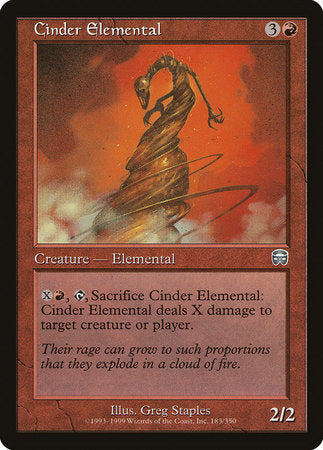 Cinder Elemental [Mercadian Masques] | Exor Games Bridgewater