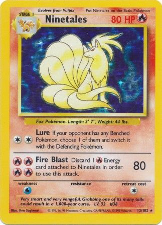 Ninetales (12/102) [Base Set Unlimited] | Exor Games Bridgewater
