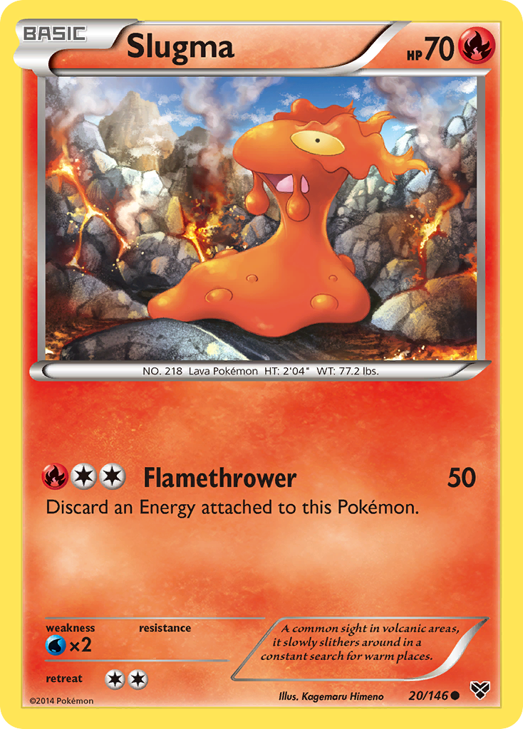 Slugma (20/146) [XY: Base Set] | Exor Games Bridgewater