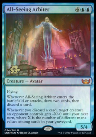 All-Seeing Arbiter [Streets of New Capenna Prerelease Promos] | Exor Games Bridgewater