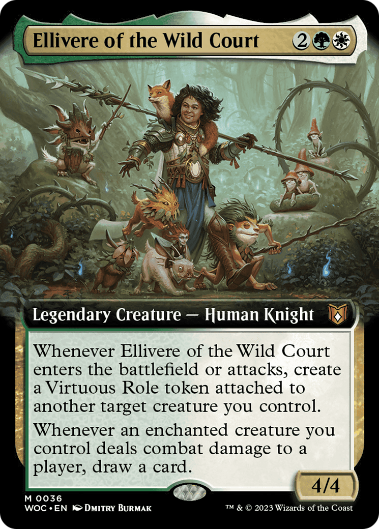 Ellivere of the Wild Court (Extended Art) [Wilds of Eldraine Commander] | Exor Games Bridgewater