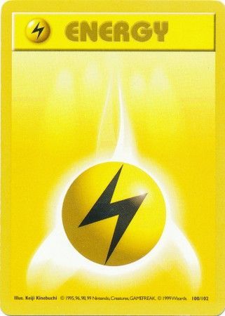 Lightning Energy (100/102) [Base Set Shadowless Unlimited] | Exor Games Bridgewater