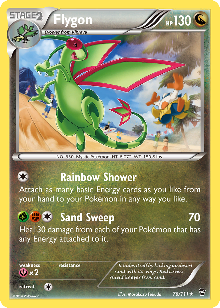 Flygon (76/111) [XY: Furious Fists] | Exor Games Bridgewater