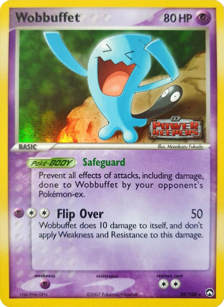 Wobbuffet (24/108) (Stamped) [EX: Power Keepers] | Exor Games Bridgewater