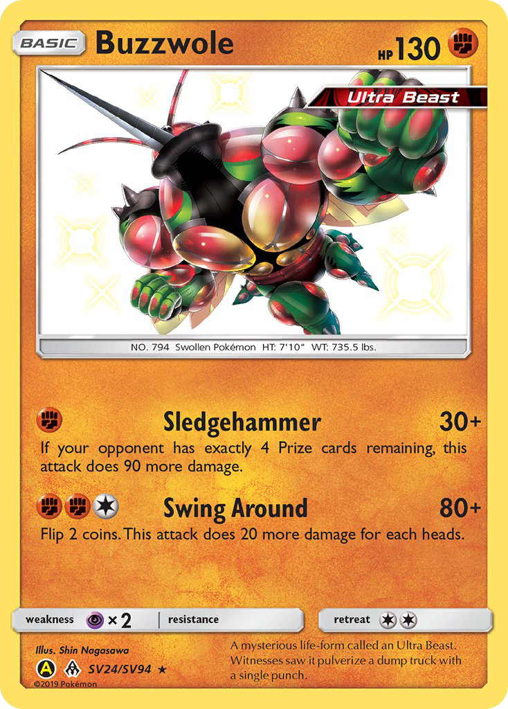 Buzzwole (SV24/SV94) [Sun & Moon: Hidden Fates - Shiny Vault] | Exor Games Bridgewater