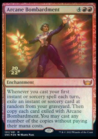 Arcane Bombardment [Streets of New Capenna Prerelease Promos] | Exor Games Bridgewater