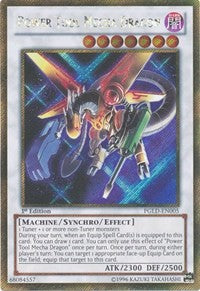 Power Tool Mecha Dragon [PGLD-EN005] Gold Secret Rare | Exor Games Bridgewater