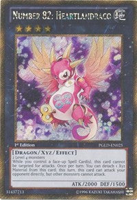 Number 82: Heartlandraco [PGLD-EN025] Gold Secret Rare | Exor Games Bridgewater