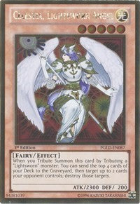 Celestia, Lightsworn Angel [PGLD-EN087] Gold Rare | Exor Games Bridgewater