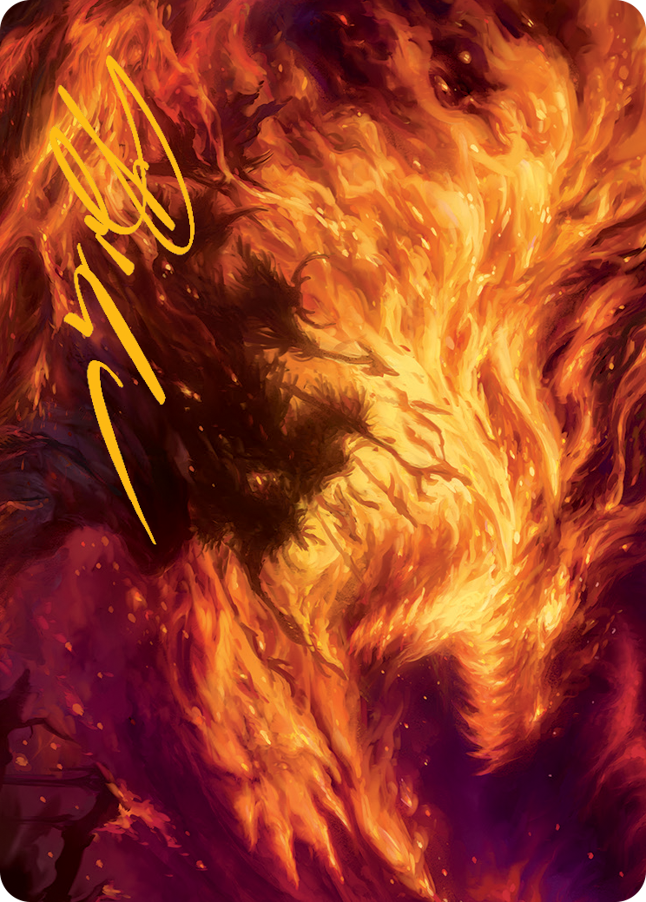 Stoke the Flames Art Card (Gold-Stamped Signature) [March of the Machine Art Series] | Exor Games Bridgewater