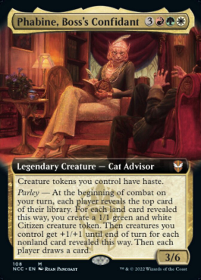 Phabine, Boss's Confidant (Extended Art) [Streets of New Capenna Commander] | Exor Games Bridgewater