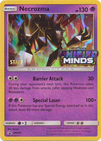 Necrozma (SM204) (Staff Prerelease Promo) [Sun & Moon: Black Star Promos] | Exor Games Bridgewater