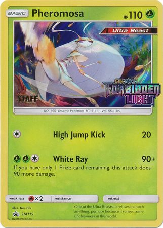 Pheromosa (SM115) (Staff Prerelease Promo) [Sun & Moon: Black Star Promos] | Exor Games Bridgewater