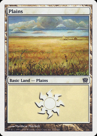 Plains (332) [Ninth Edition] | Exor Games Bridgewater