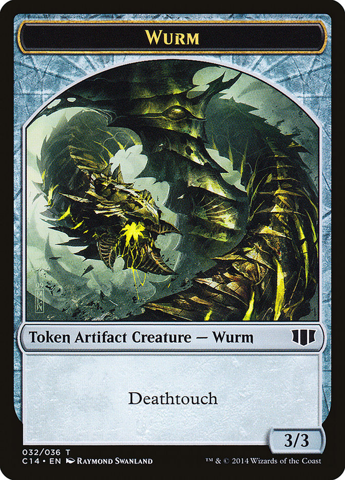 Wurm (032/036) // Goat Double-sided Token [Commander 2014 Tokens] | Exor Games Bridgewater