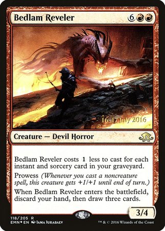 Bedlam Reveler [Eldritch Moon Promos] | Exor Games Bridgewater