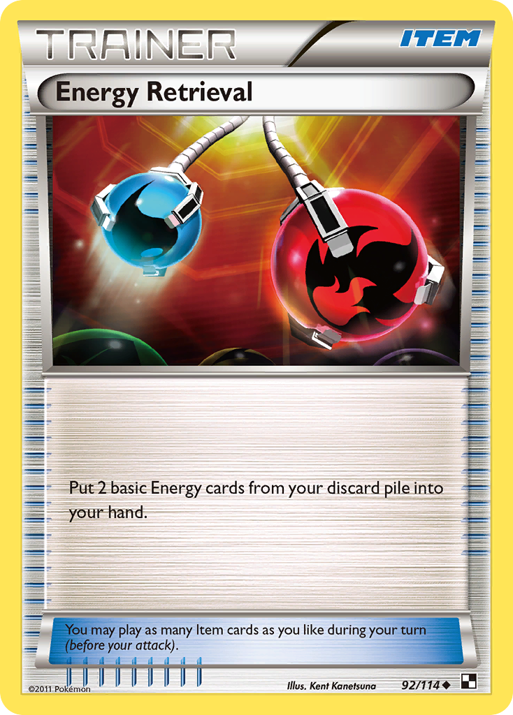 Energy Retrieval (92/114) [Black & White: Base Set] | Exor Games Bridgewater