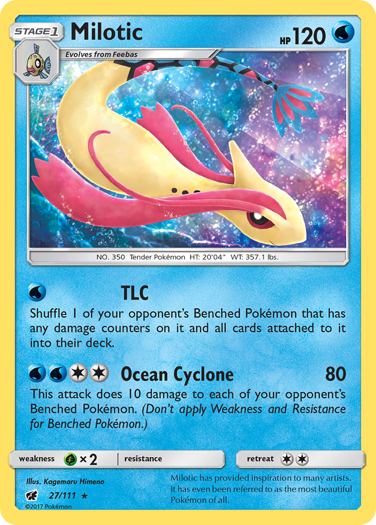 Milotic (27/111) [Sun & Moon: Crimson Invasion] | Exor Games Bridgewater