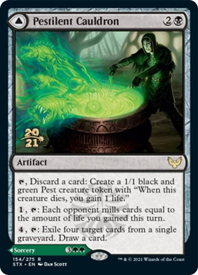 Pestilent Cauldron // Restorative Burst [Strixhaven: School of Mages Prerelease Promos] | Exor Games Bridgewater