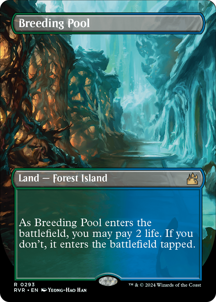 Breeding Pool (Borderless) [Ravnica Remastered] | Exor Games Bridgewater