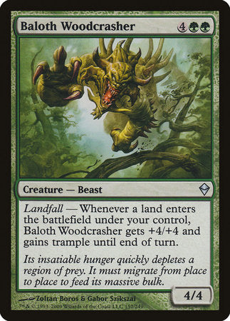 Baloth Woodcrasher [Zendikar] | Exor Games Bridgewater