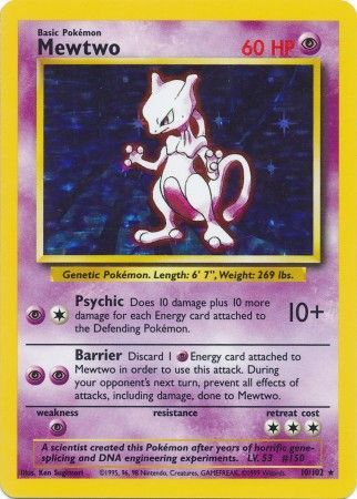 Mewtwo (10/102) [Base Set Unlimited] | Exor Games Bridgewater